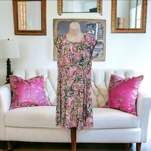 Ronni Nicole flamingo dress